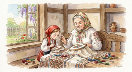 Писане на горно камшиче